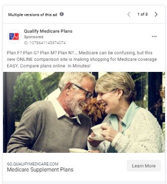 Edible Blooms Facebook ad example